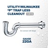 Everflow Utility/ Milwaukee P-Trap for Tubular Drain Applications, 20GA Chrome Plated Brass 1-1/2" 12816